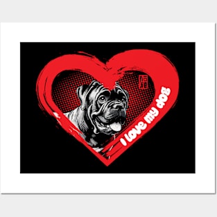 I Love My Cane Corso - Dog - lion is a piece of cake - I Love my dog Posters and Art